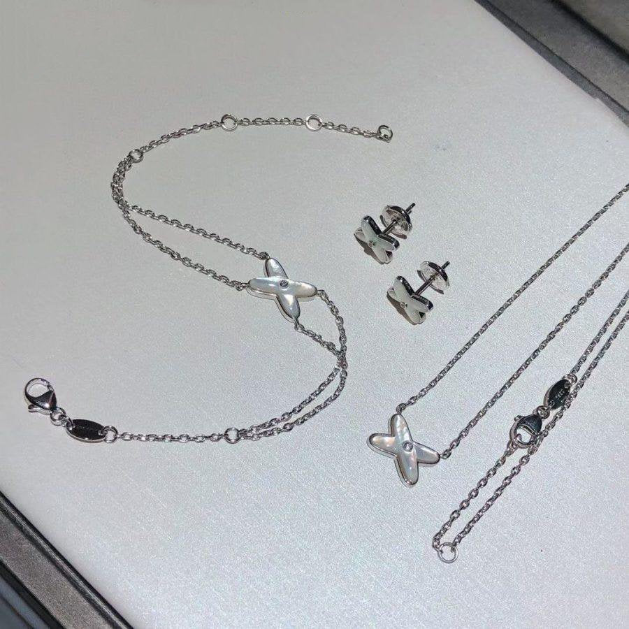 [Mystic Crown]JEUX BRACELET WHITE MOP SILVER 1 DIAMOND