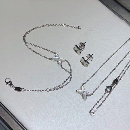 [Mystic Crown]JEUX BRACELET WHITE MOP SILVER 1 DIAMOND