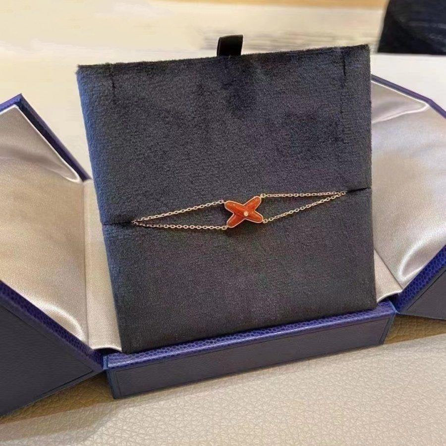 [Mystic Crown]JEUX BRACELET CARNELIAN PINK GOLD 1 DIAMOND