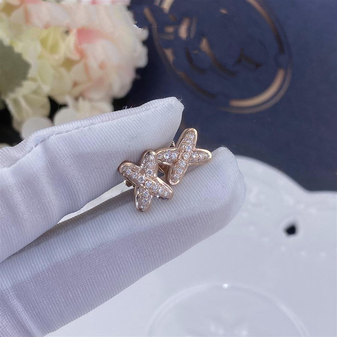 [Mystic Crown]JEUX DE PINK GOLD DIAMOND EARRINGS