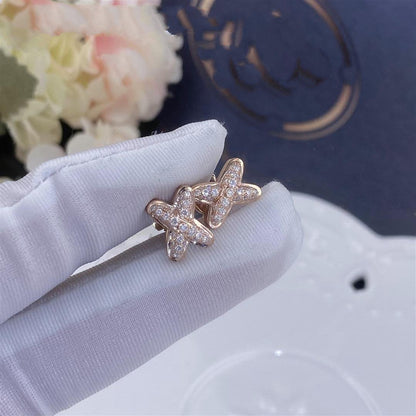 [Mystic Crown]JEUX DE PINK GOLD DIAMOND EARRINGS