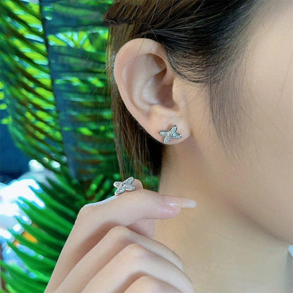 [Mystic Crown]JEUX DE SILVER DIAMOND EARRINGS