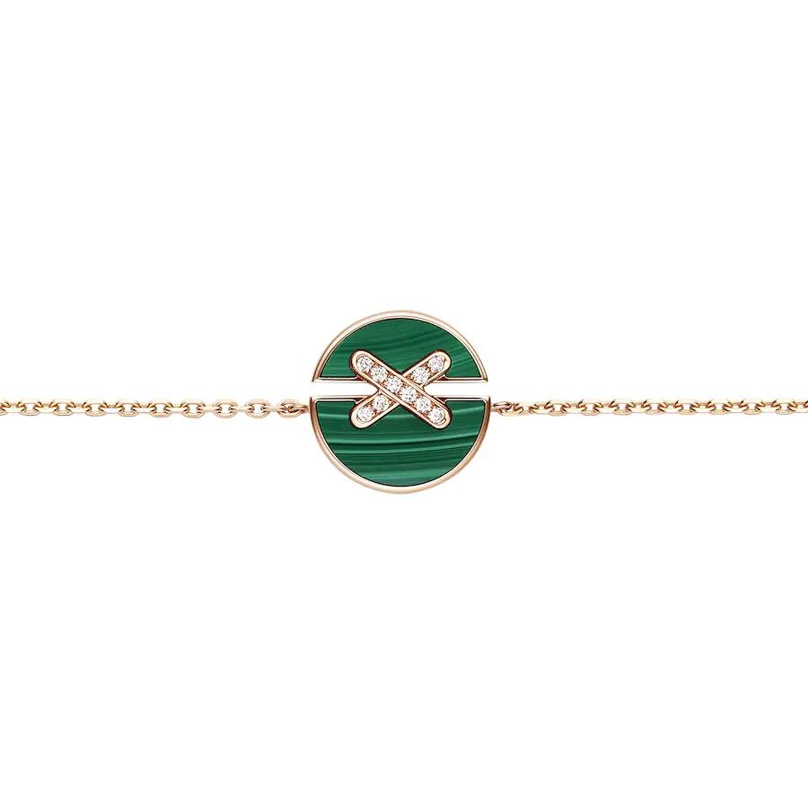 [Mystic Crown]JEUX DE BRACELET MALACHITE PINK GOLD DIAMONDS