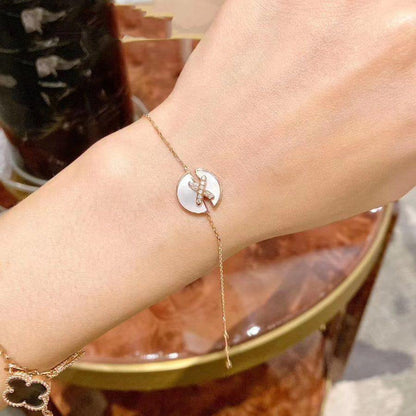 [Mystic Crown]JEUX DE BRACELET MOP PINK GOLD DIAMONDS