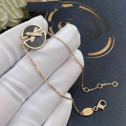 [Mystic Crown]JEUX DE BRACELET ONYX PINK GOLD DIAMOND
