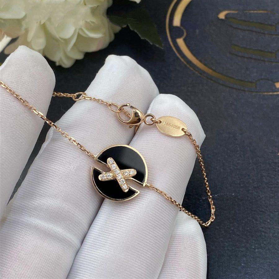 [Mystic Crown]JEUX DE BRACELET ONYX PINK GOLD DIAMOND