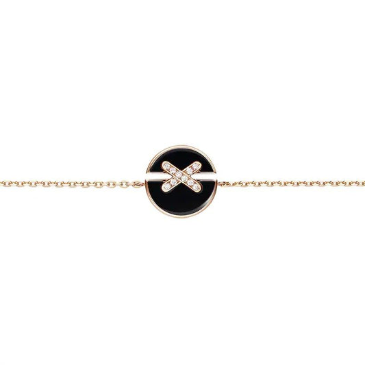 [Mystic Crown]JEUX DE BRACELET ONYX PINK GOLD DIAMOND