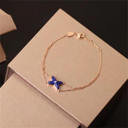 [Mystic Crown]Hollow Design Four-Leaf Clover Flower Shape Ring