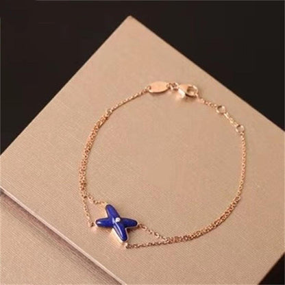 [Mystic Crown]Hollow Design Four-Leaf Clover Flower Shape Ring