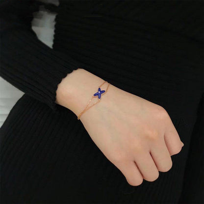 [Mystic Crown]Hollow Design Four-Leaf Clover Flower Shape Ring