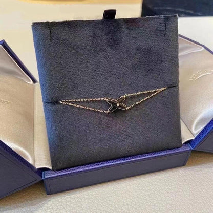 [Mystic Crown]JEUX BRACELET ONYX PINK GOLD 1 DIAMOND