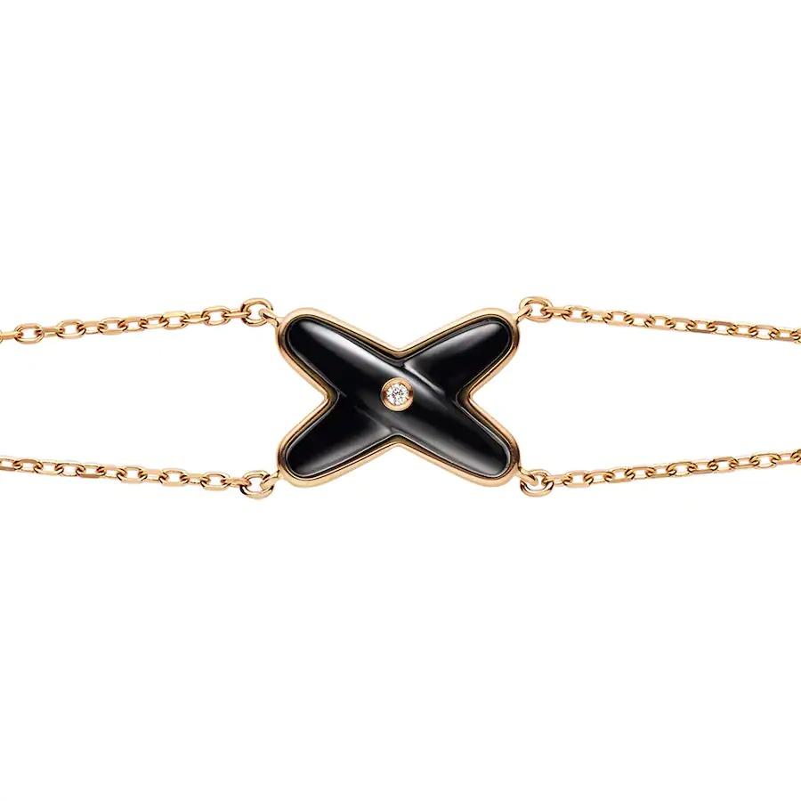 [Mystic Crown]JEUX BRACELET ONYX PINK GOLD 1 DIAMOND