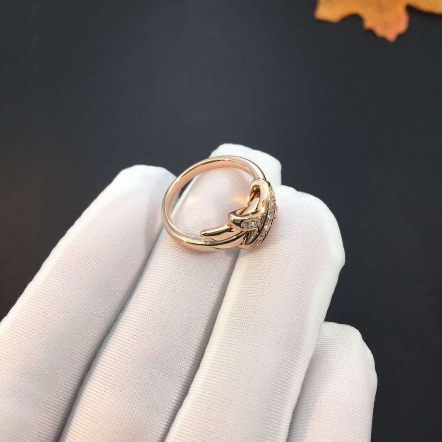 [Mystic Crown]JEUX DE PINK GOLD DIAMOND RING