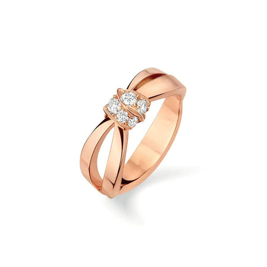 [Mystic Crown]LIENS RING PINK GOLD DIAMOND