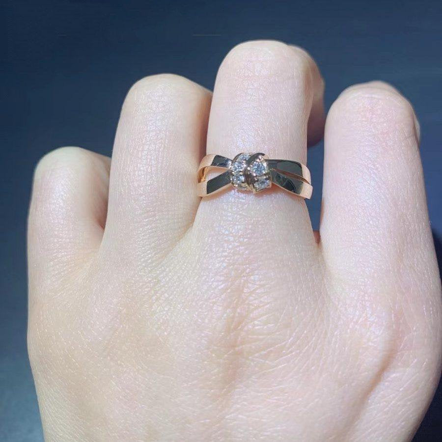 [Mystic Crown]LIENS RING PINK GOLD DIAMOND