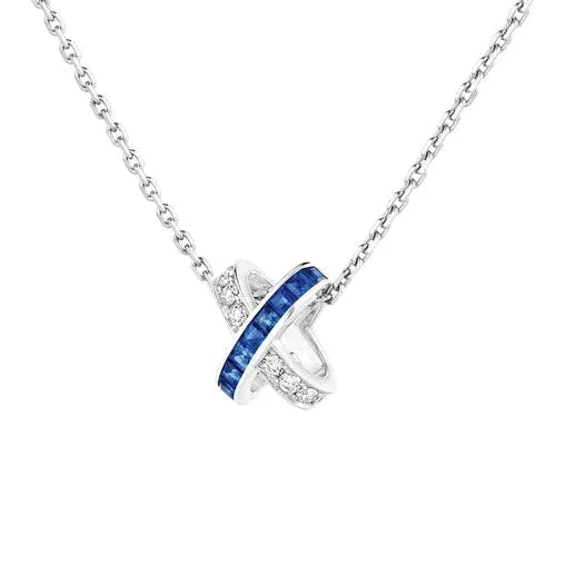 [Mystic Crown]LIENS DIAMOND SILVER NECKLACE
