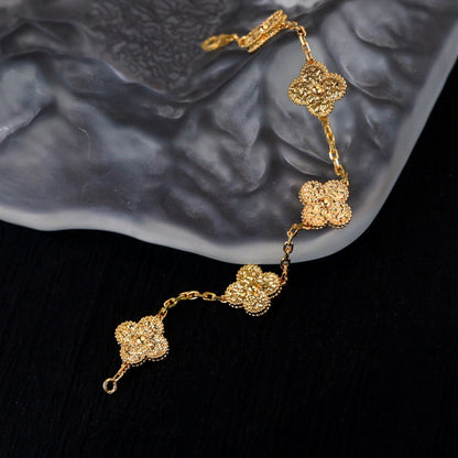 [Mystic Crown]CLOVER 5 MOTIFS BRONZING BRACELET