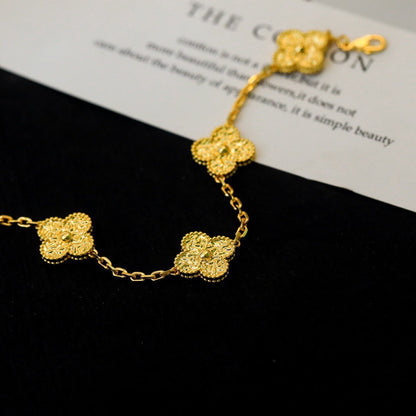 [Mystic Crown]CLOVER 5 MOTIFS BRONZING BRACELET