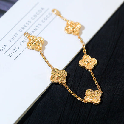 [Mystic Crown]CLOVER 5 MOTIFS BRONZING BRACELET
