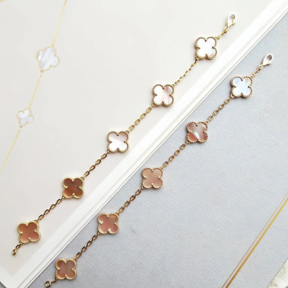 [Mystic Crown]CLOVER 5 PINK MOP BRACELET