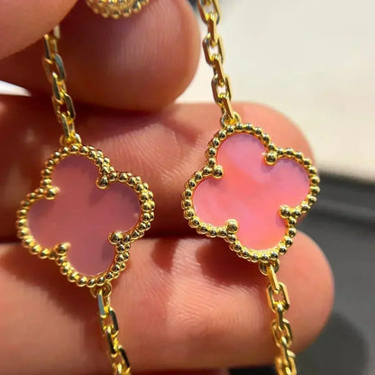 [Mystic Crown]CLOVER 5 PINK MOP BRACELET
