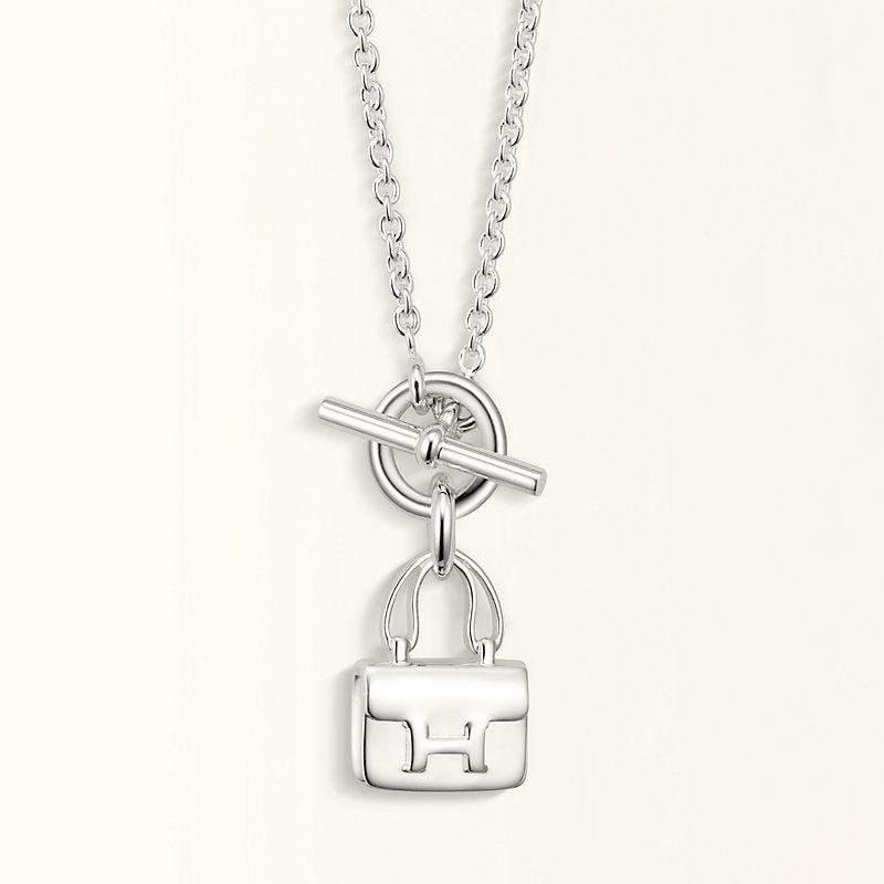 [Mystic Crown]POP H PEDANT SILVER NECKLACE