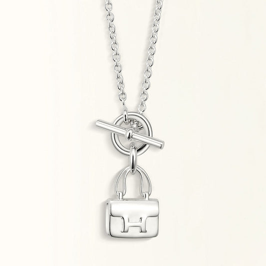 [Mystic Crown]POP H PEDANT SILVER NECKLACE