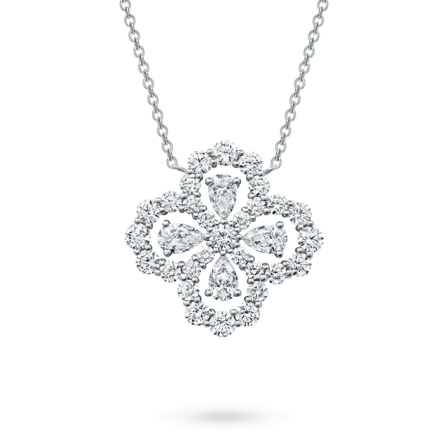 [Mystic Crown]LOOP NECKLACE FULL MOTIF DIAMOND 16MM MULTIPLE COLORS