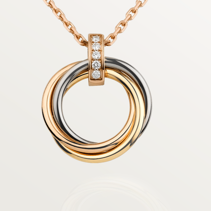 [Mystic Crown]TRINITY NECKLACE GOLD  DIAMONDS
