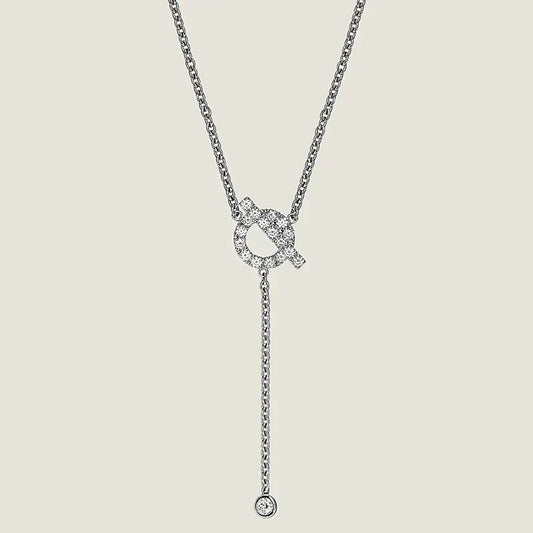 [Mystic Crown]FINESSE SILVER DIAMOND NECKLACE