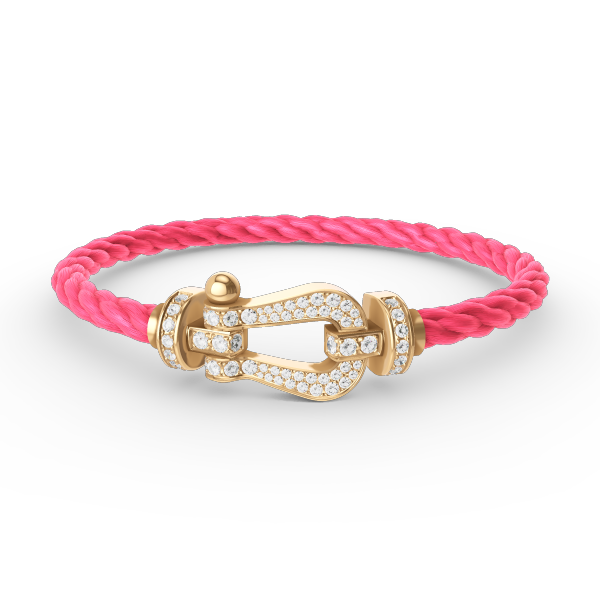 [Mystic Crown]FORCE LARGE HORSESHOE FULL DIAMOND BRACELET GOLD