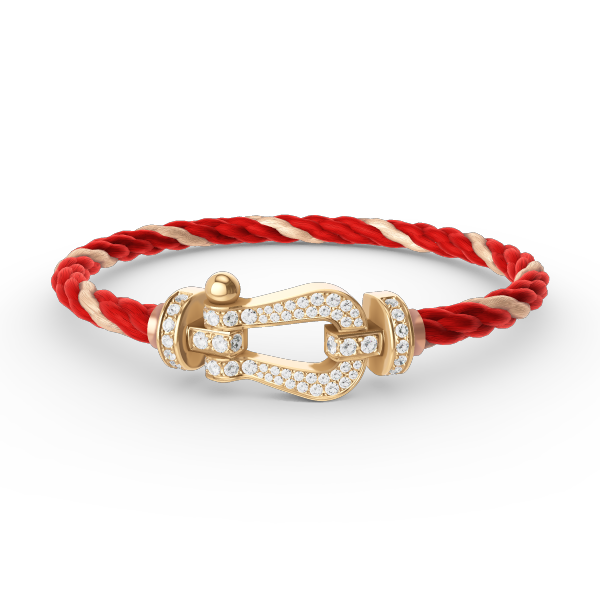[Mystic Crown]FORCE LARGE HORSESHOE FULL DIAMOND BRACELET GOLD