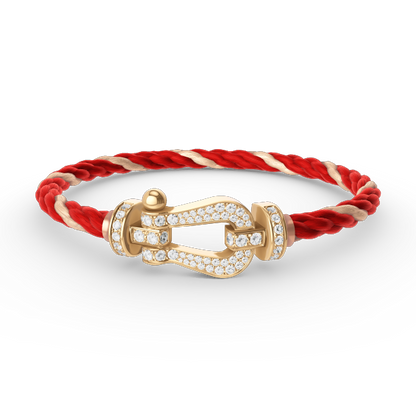 [Mystic Crown]FORCE LARGE HORSESHOE FULL DIAMOND BRACELET GOLD