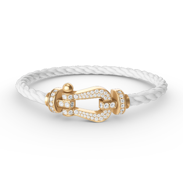 [Mystic Crown]FORCE LARGE HORSESHOE FULL DIAMOND BRACELET GOLD