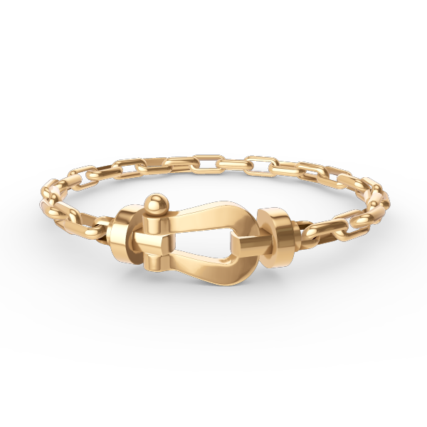 [Mystic Crown]FORCE LARGE HORSESHOE CLASP  METAL BRACELET