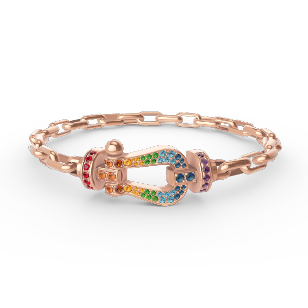 [Mystic Crown]FORCE LARGE HORSESHOE CLASP  METAL BRACELET
