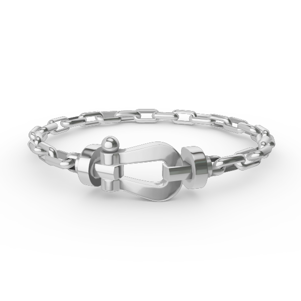 [Mystic Crown]FORCE LARGE HORSESHOE CLASP  METAL BRACELET
