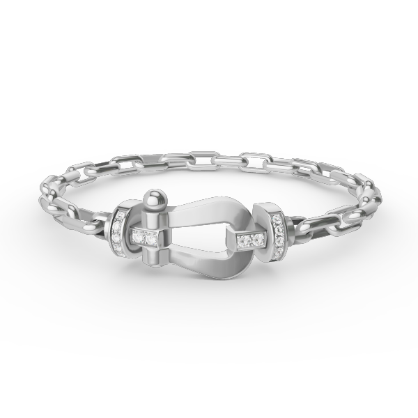 [Mystic Crown]FORCE LARGE HORSESHOE CLASP  METAL BRACELET