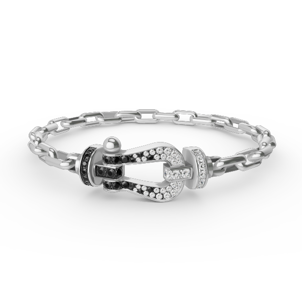 [Mystic Crown]FORCE LARGE HORSESHOE CLASP  METAL BRACELET
