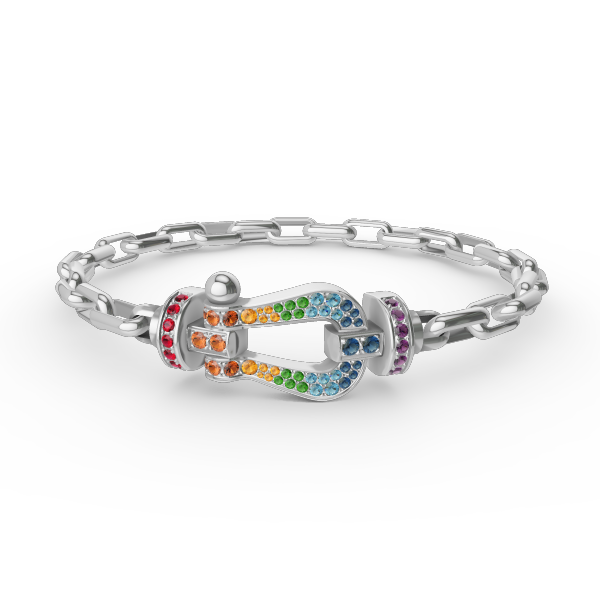 [Mystic Crown]FORCE LARGE HORSESHOE CLASP  METAL BRACELET