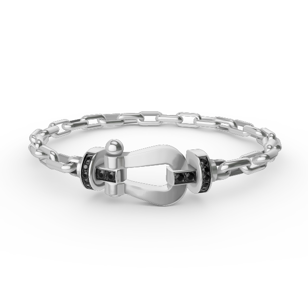 [Mystic Crown]FORCE LARGE HORSESHOE CLASP  METAL BRACELET