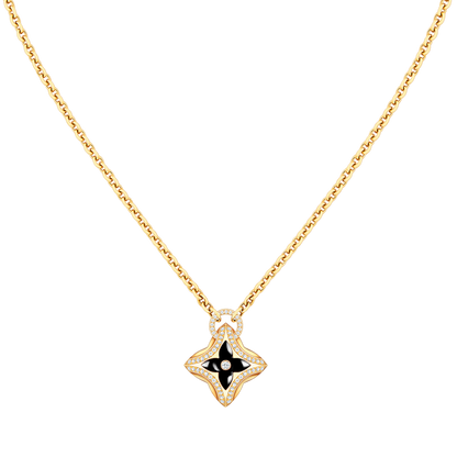 [Mystic Crown]STAR PEDANT PINK GOLD DIAMOND NECKLACE