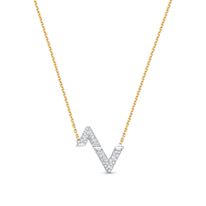 [Mystic Crown]VOLT SILVER DIAMOND PEDANT NECKLACE