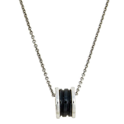 [Mystic Crown]ZERO 1 BLACK CERAMIC SILVER NECKLACE