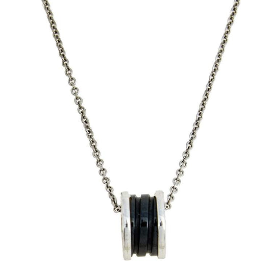 [Mystic Crown]ZERO 1 BLACK CERAMIC SILVER NECKLACE