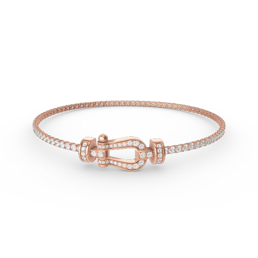 [Mystic Crown]FORCE  HORSESHOE  DIAMOND TENNIS BRACELET