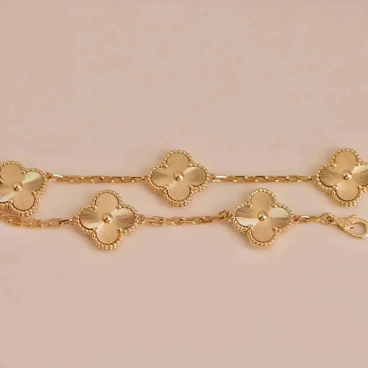 [Mystic Crown]CLOVER 5 FLOWERS LASER BRACELET