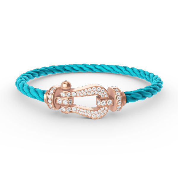 [Mystic Crown]FORCE LARGE HORSESHOE FULL DIAMOND BRACELET ROSE GOLD