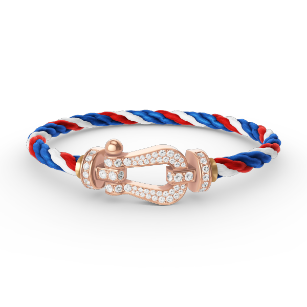 [Mystic Crown]FORCE LARGE HORSESHOE FULL DIAMOND BRACELET ROSE GOLD