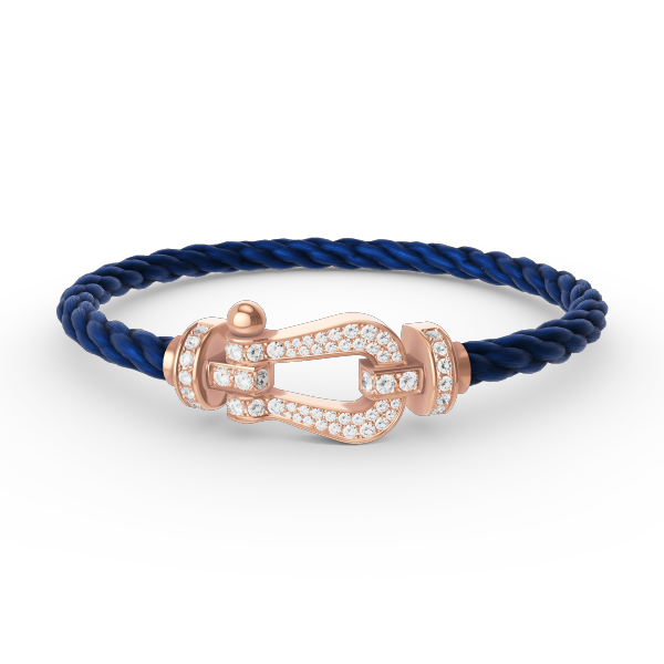 [Mystic Crown]FORCE LARGE HORSESHOE FULL DIAMOND BRACELET ROSE GOLD